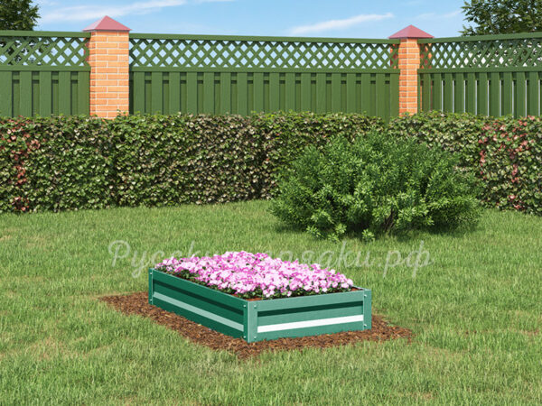 Клумба «Прямоугольная» с полимерным покрытием
